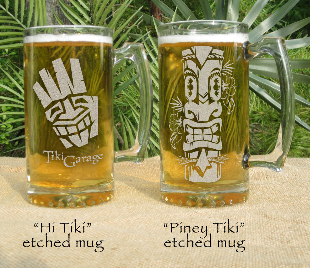 Etched mugs