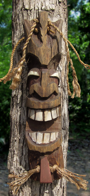 Wall Tiki- Laughing Zombie